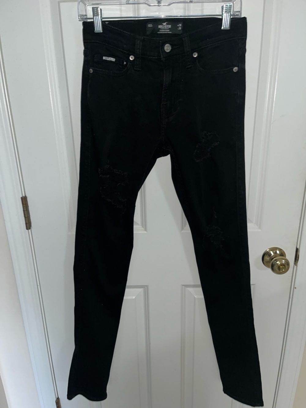 Hollister California Stacked Black Skinny Jeans